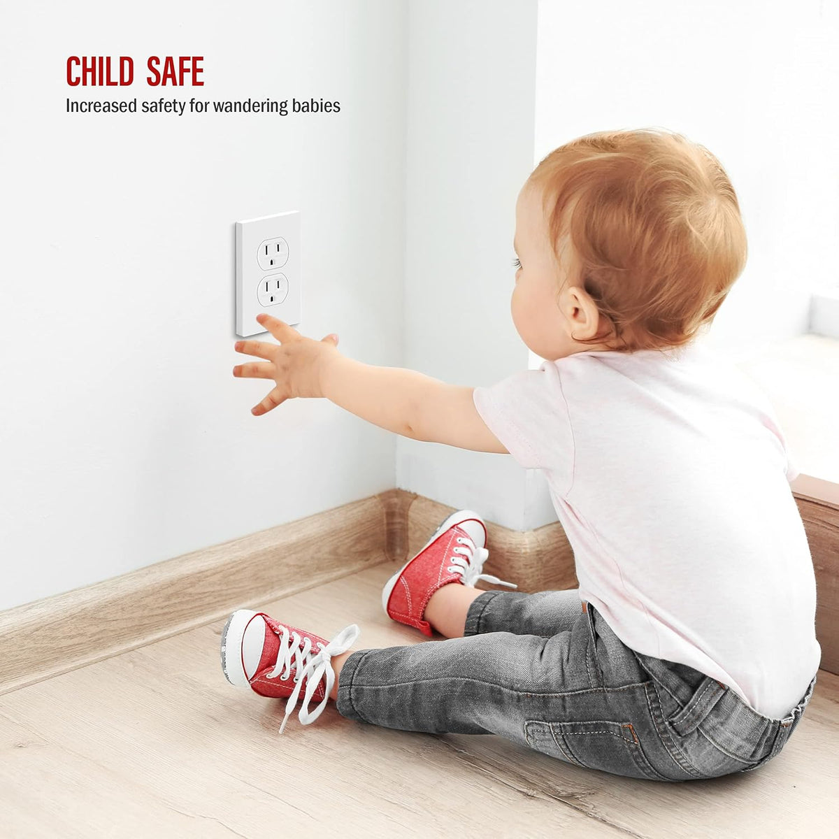 White 1-Gang Duplex Wall Plates, 10 Pack C773809