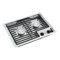 Two Burner Drop-In Cooktop with Cast Iron Grate O86280