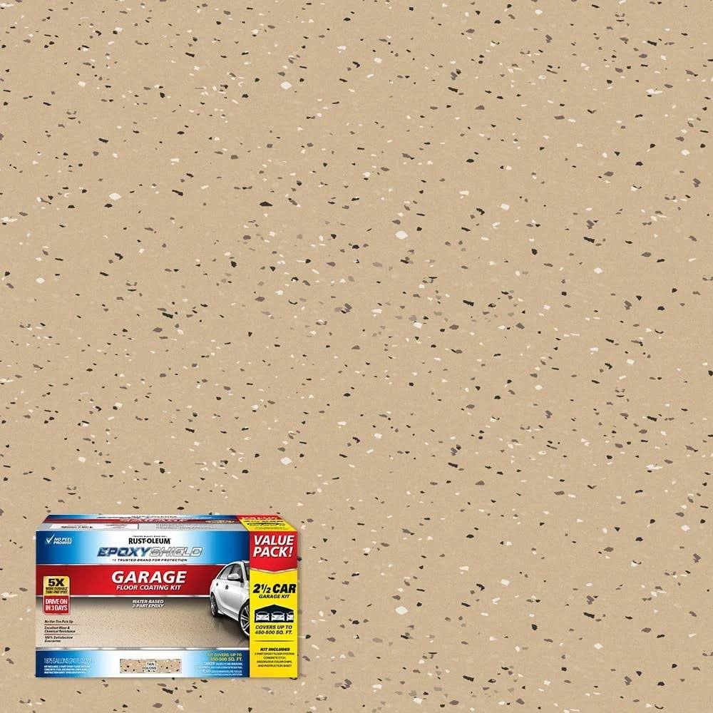 Tan High-Gloss Garage Floor Kit F75014
