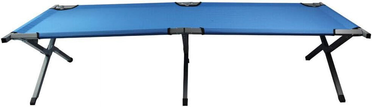 Folding Camping Cot Oxford with Carry Bag (Blue) J40119