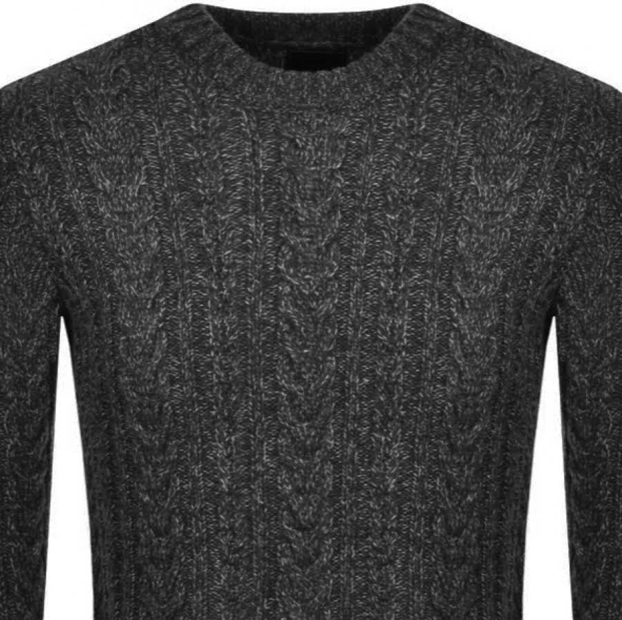 Black Crew Neck Jumper S359