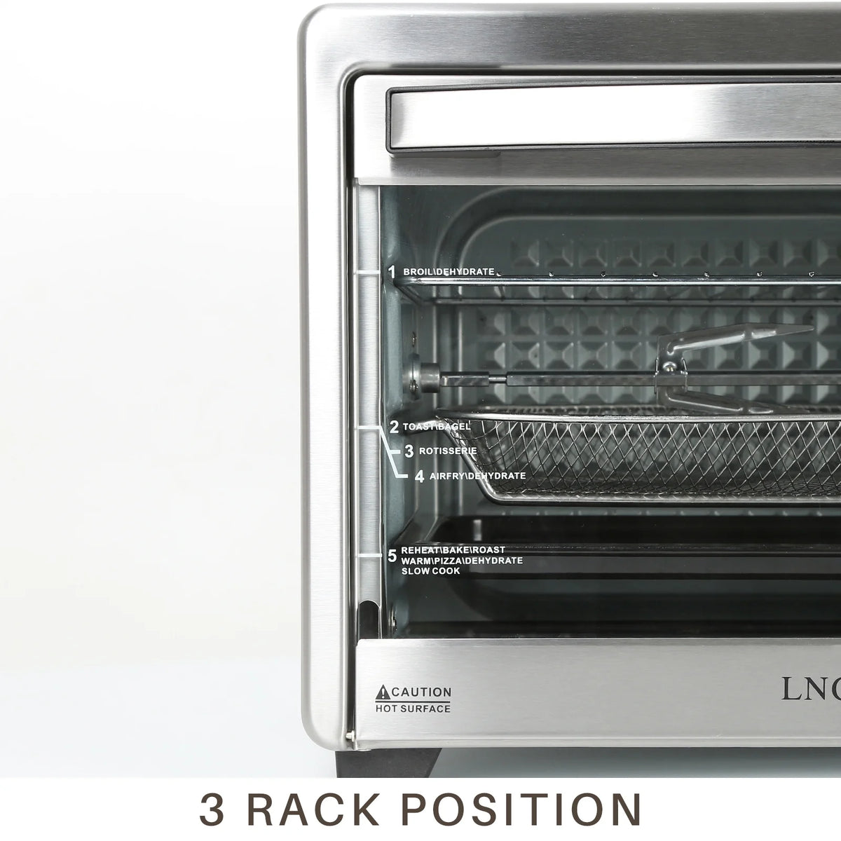 12-in-1 Countertop Oven with Speedy Convection, 34 QT Capacity, 1750W, Stainless Steel - Gray D59614