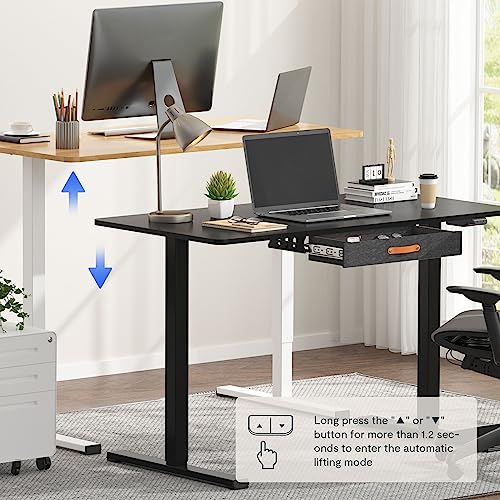 48 x 24 Inches Electric Standing Desk with Drawer C219281