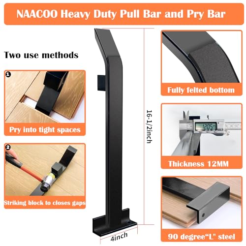 4 in 1 Floor Installation Kit with Tapping Block, Pull Bar, 40pc Spacers, Rubber Mallet C427813