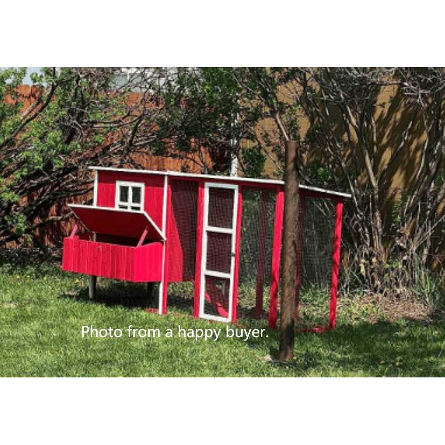 87 inch Wood Chicken Coop Hen House Run Nesting Box G42295