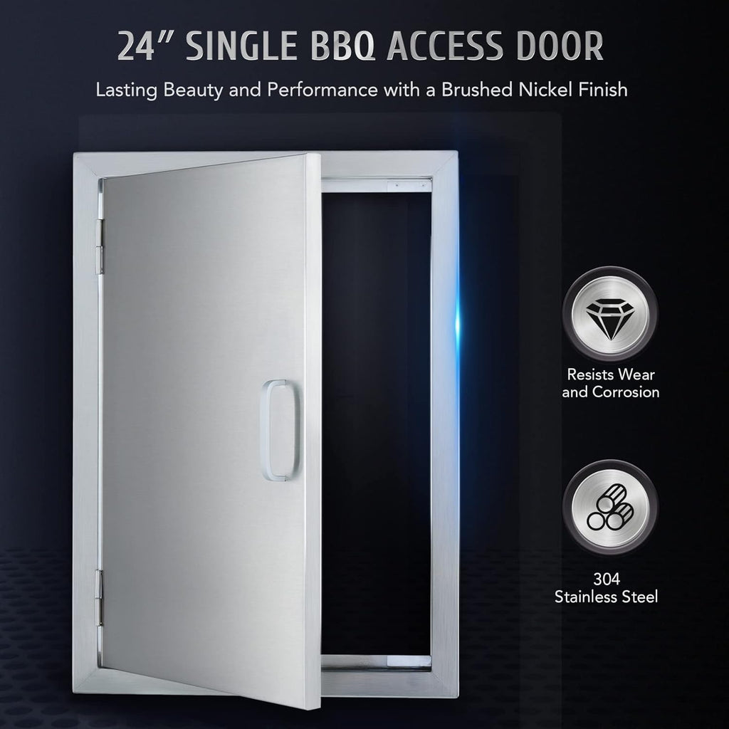 304 Stainless Steel Single Access Doors 17 x 24 W8553