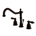 Oil Rubbed Bronze Widespread Lavatory Faucet with Pop-Up P541110