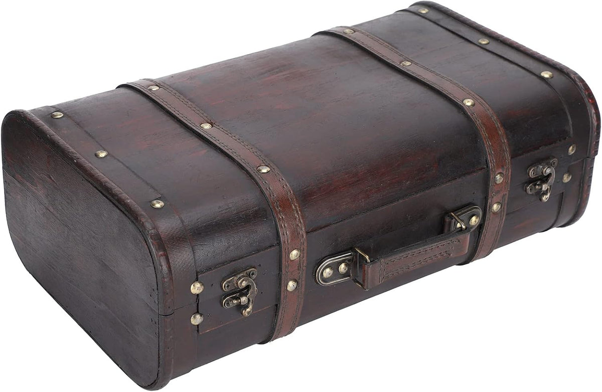 Antique Wooden Suitcase M6347