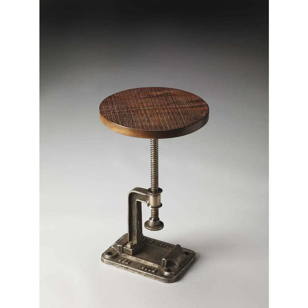 Industrial Chic Adjustable Accent Table V85796