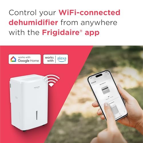 50-Pint Portable Dehumidifier with Wi-Fi, White D686