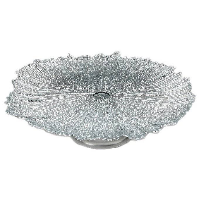 15 in. Silver Footed Cake Plate L1407