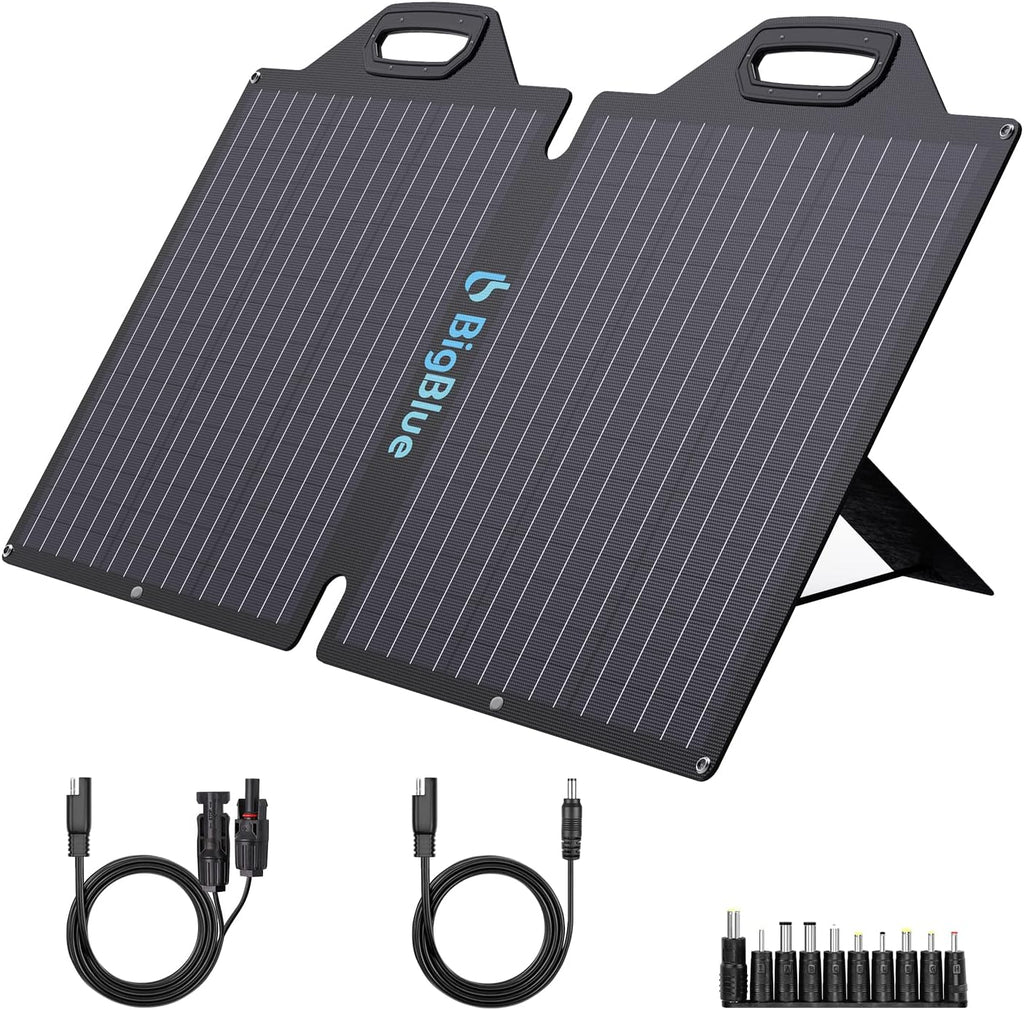 100W ETFE Portable Solar Panels with Kickstands, IP65 Waterproof N724