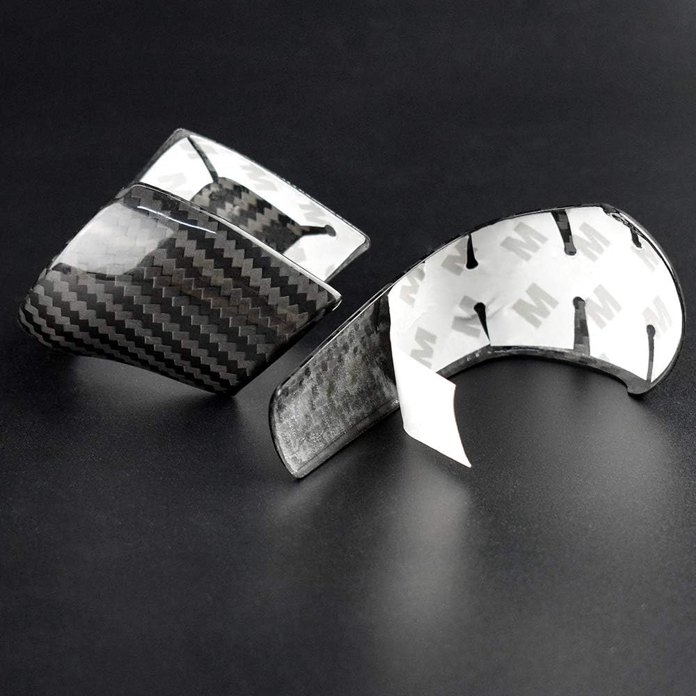 2pcs Carbon Fiber Car Gear Shift Knob Cover Q21002