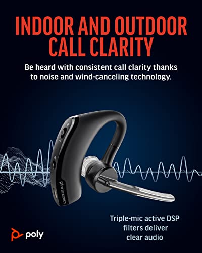 Wireless Headset Single-Ear Bluetooth with Noise-Canceling Mic H5334