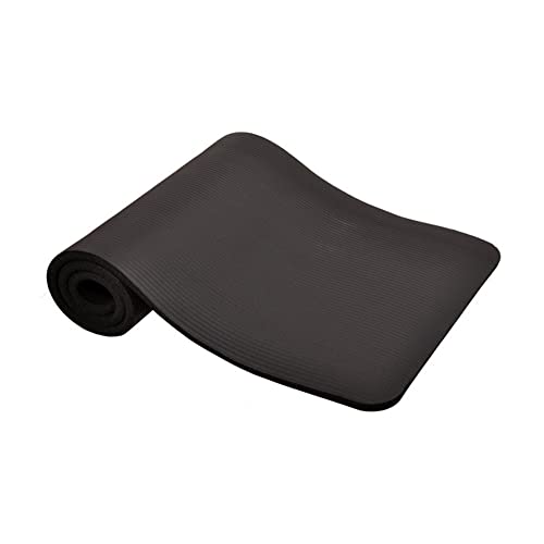 1-Inch Extra Thick High Density Anti-Tear Exercise Yoga Mat with Carrying Strap Y7846