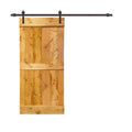 24 in. x 84 in. Stained Wood Interior Sliding Barn Door with Hardware Kit B994