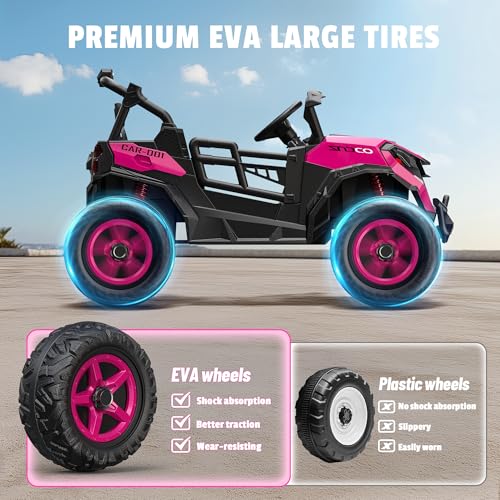 Pink 24V 2 Seater Ride on Car Truck with Remote Control L860