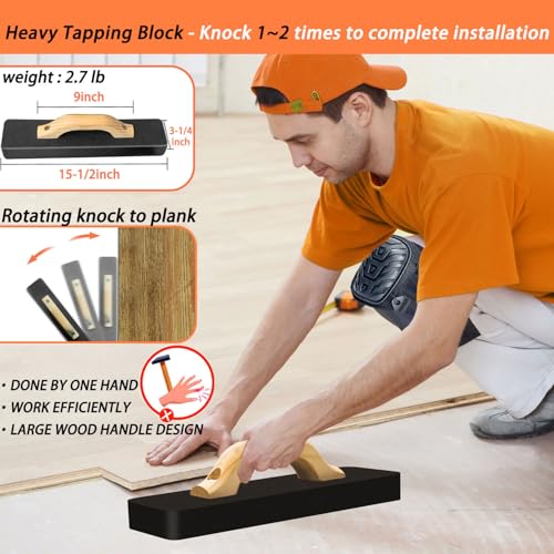 4 in 1 Floor Installation Kit with Tapping Block, Pull Bar, 40pc Spacers, Rubber Mallet C427813
