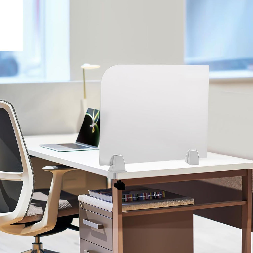 Frosted Acrylic Desk Privacy Panels, 17'' W x 18'' H Z2943