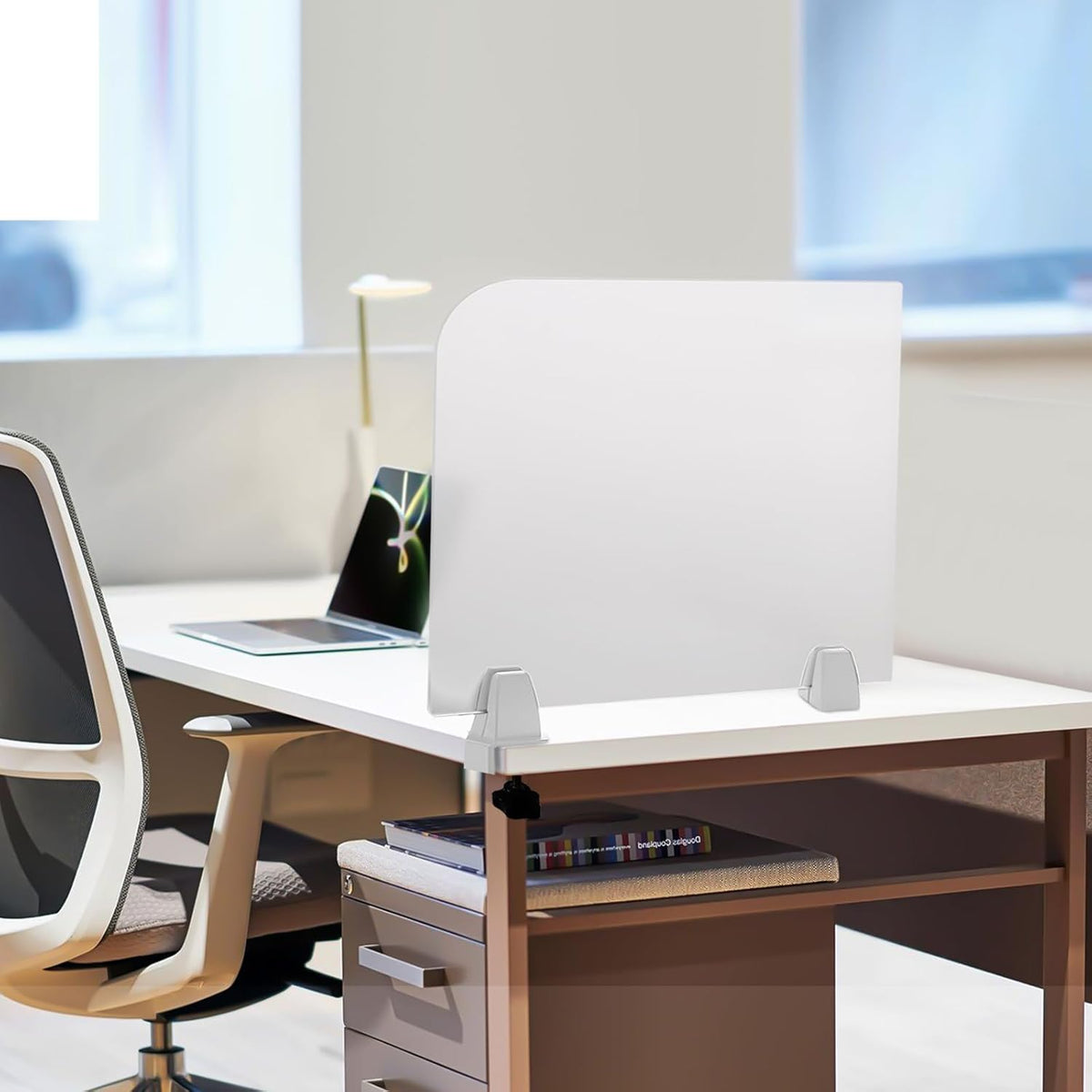 Frosted Acrylic Desk Privacy Panels, 17'' W x 18'' H Z2943