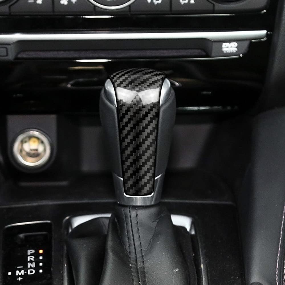 2pcs Carbon Fiber Car Gear Shift Knob Cover Q21002