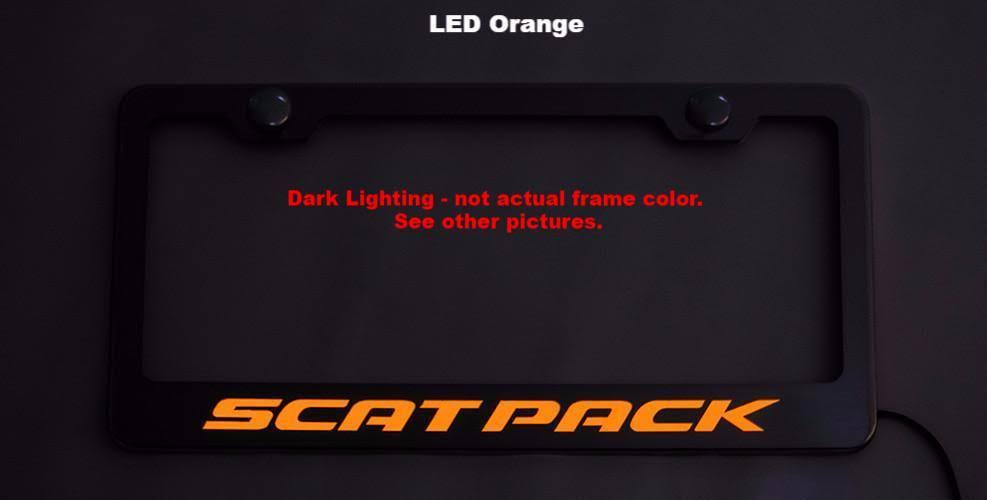 Custom License Plate Frame with Lettering O641235