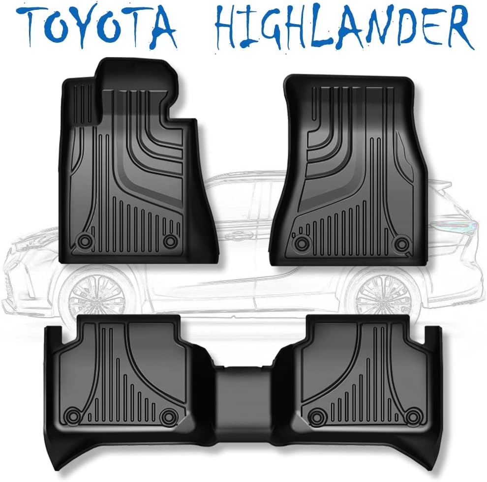 Black TPE Car Floor Mats Full Set C27683