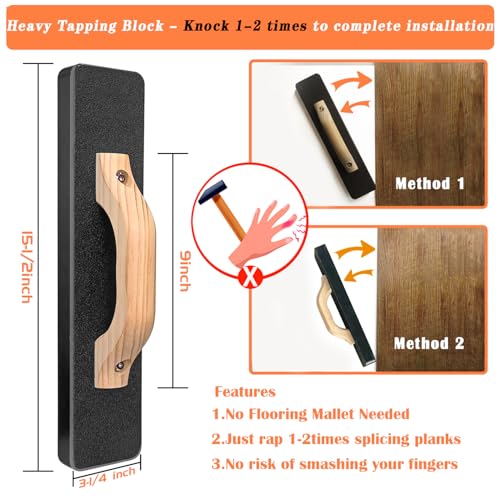4 in 1 Floor Installation Kit with Tapping Block, Pull Bar, 40pc Spacers, Rubber Mallet C427813
