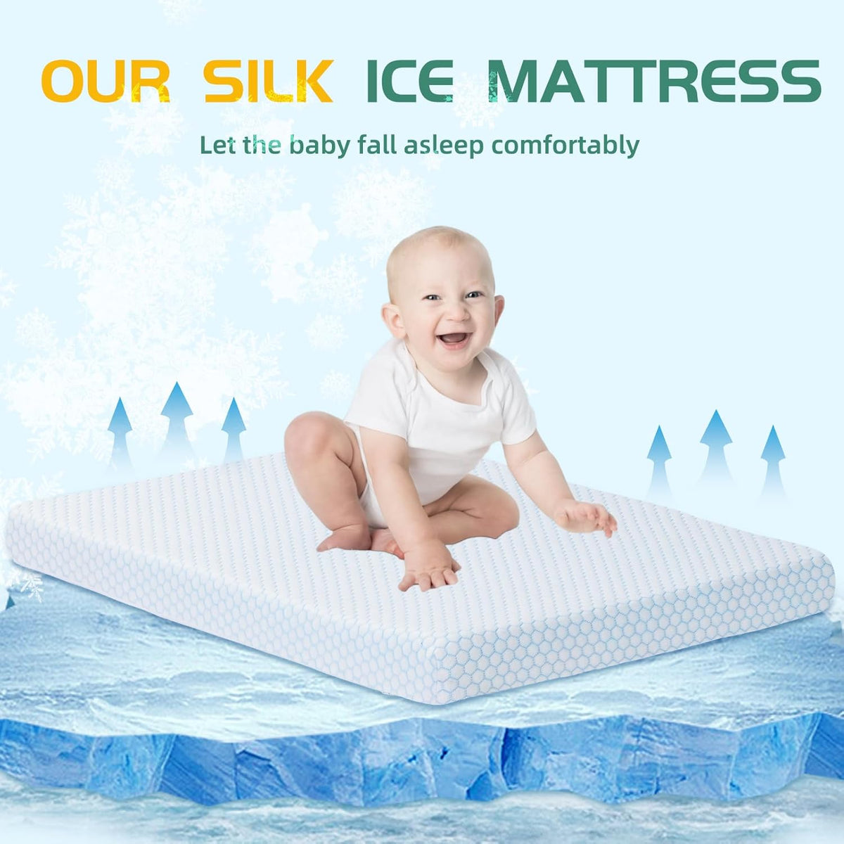 38"x26" Memory Foam Pack N Play Mattress Pad with Washable Removable Cover C7398