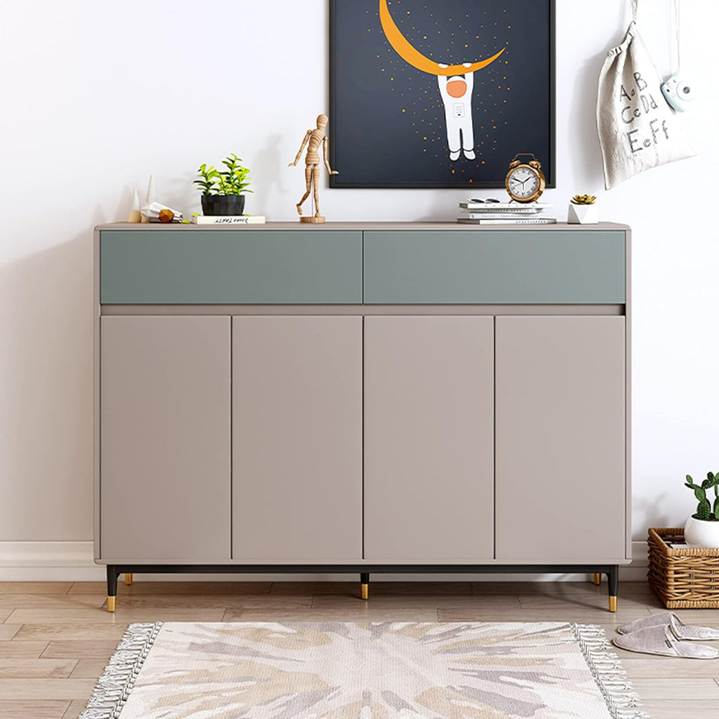 Shoe Storage Cabinet with 4 Doors and Adjustable Shelves K7631