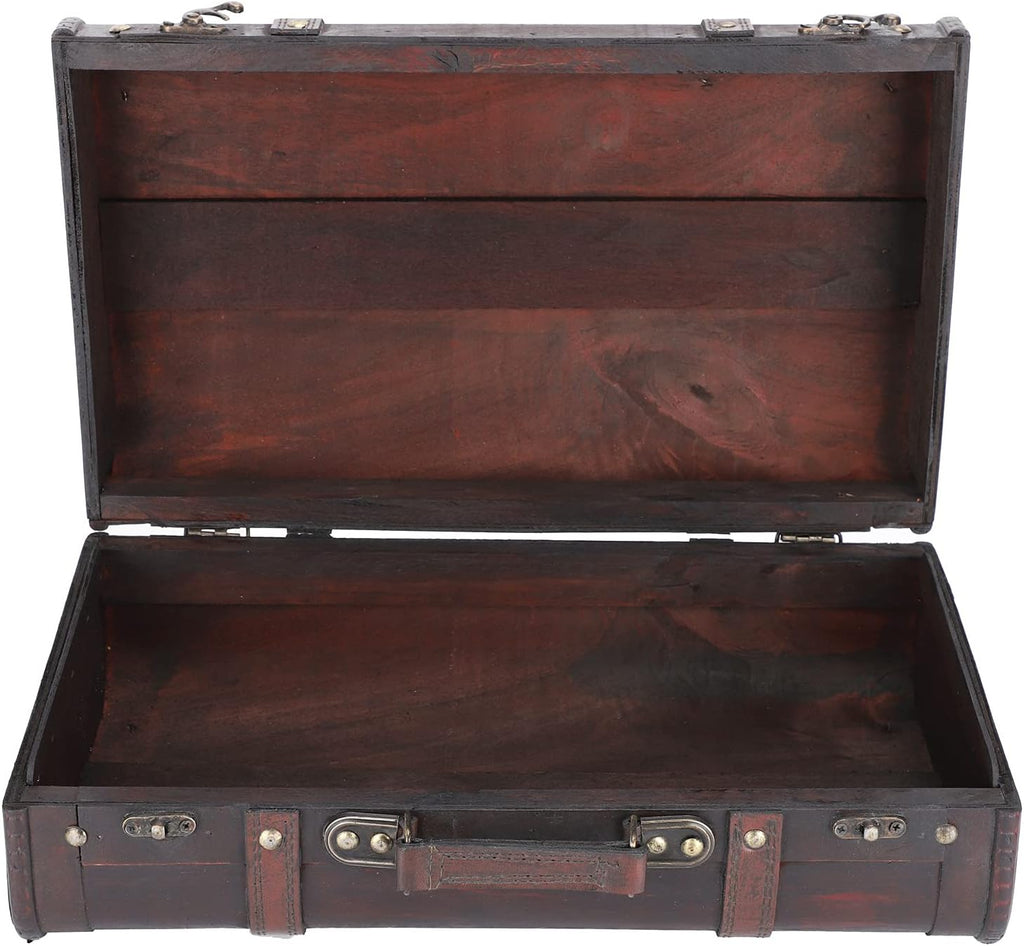 Antique Wooden Suitcase M6347