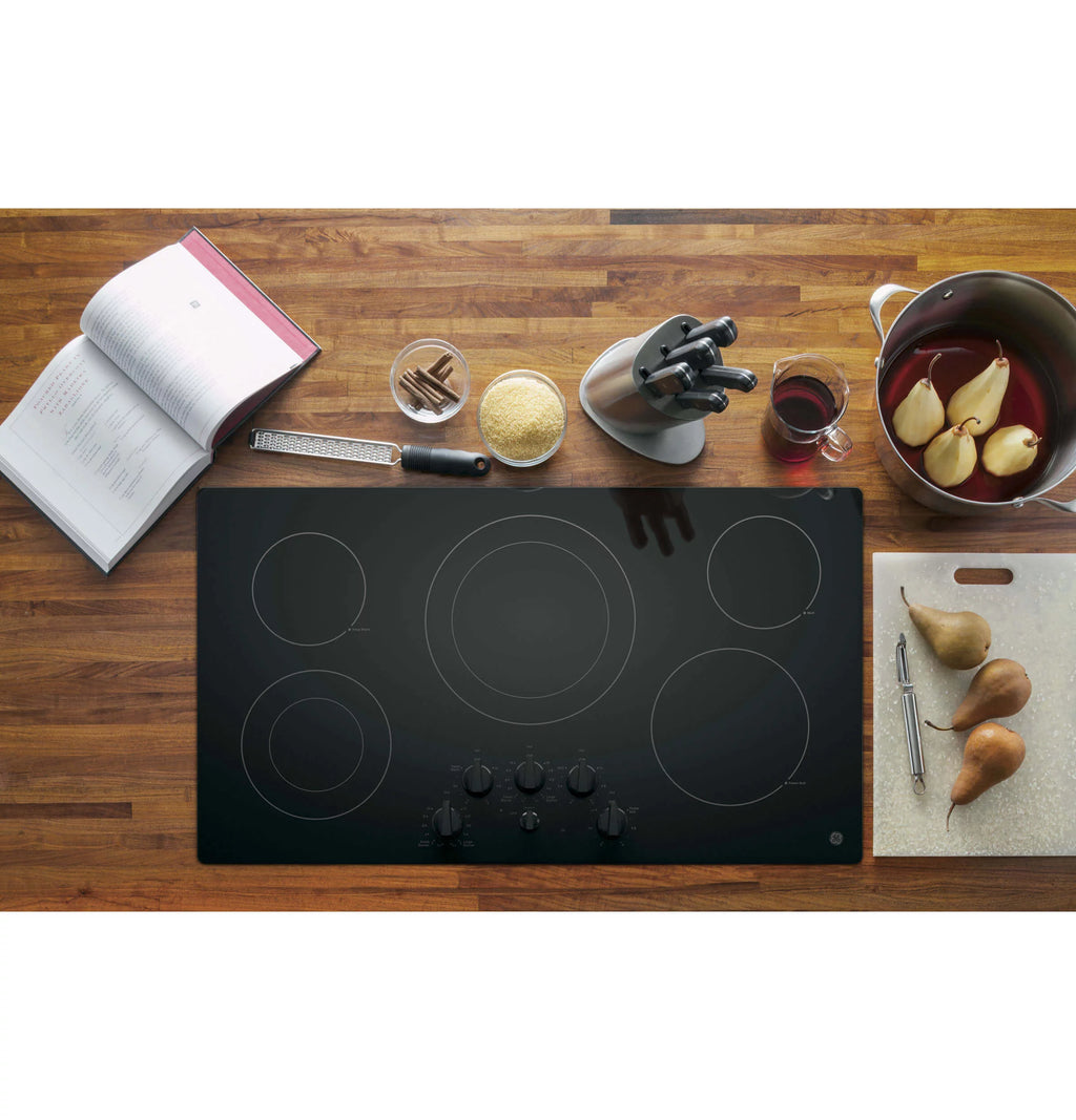36" Built-In Electric Cooktop Black-on-Black V12048