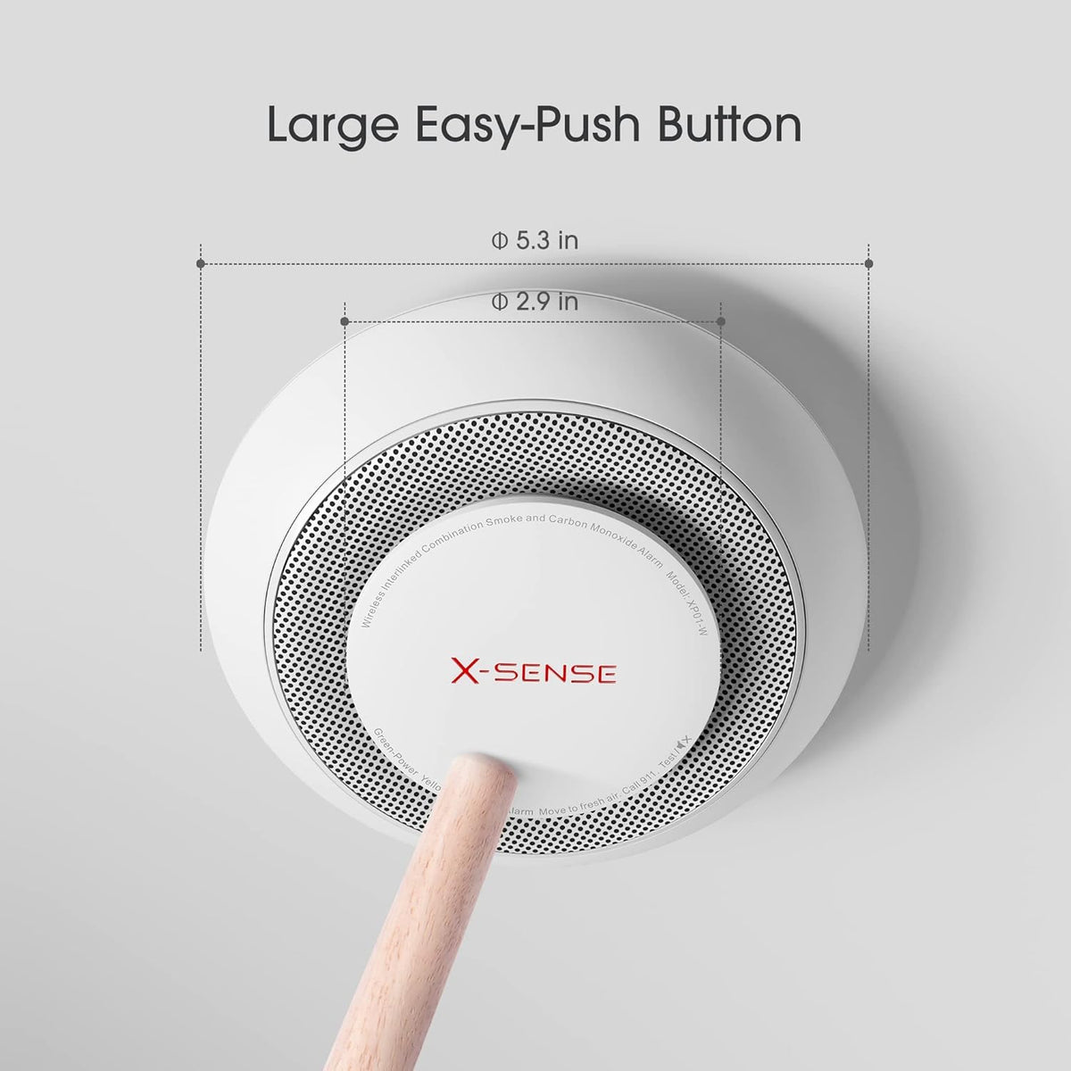3-Pack Wireless Interconnected Smoke and Carbon Monoxide Detector Alarm I939235