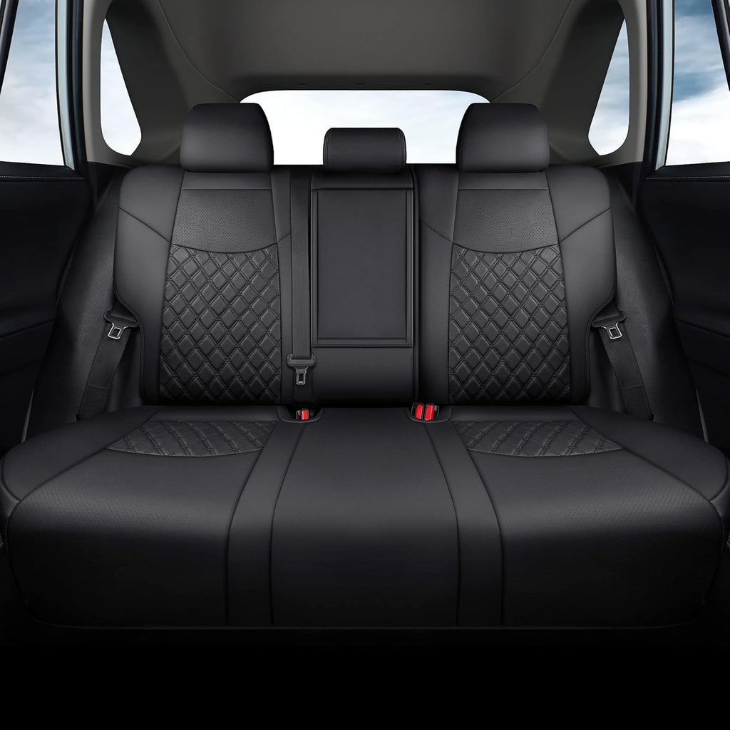 Grey Pu Leather Car Seat Covers Full Set for Toyota RAV4 W7958