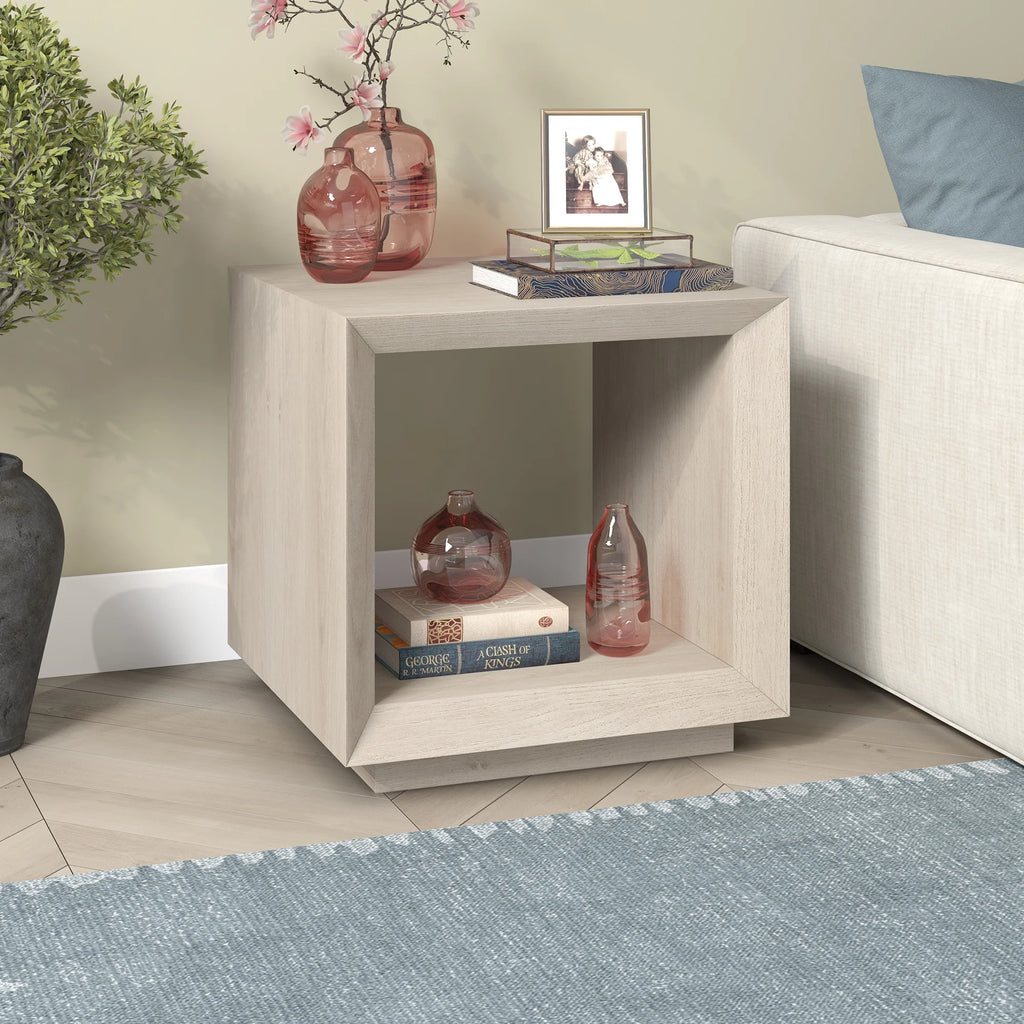 Alder White Side Table G915