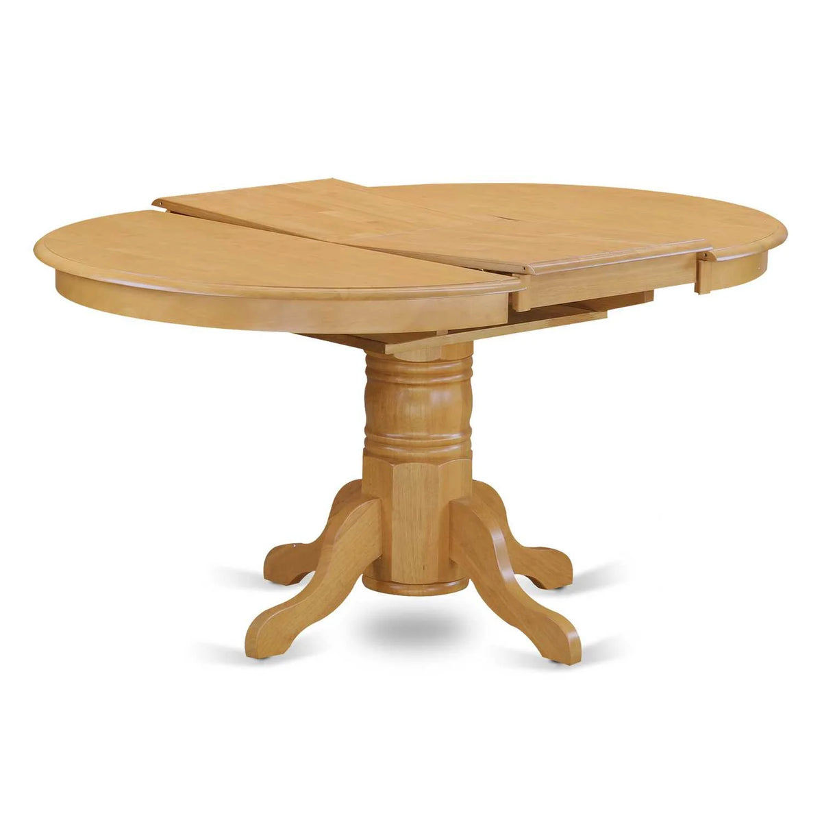 5 Piece Oak Dining Room Set with Oval Table and 4 Chairs M4583