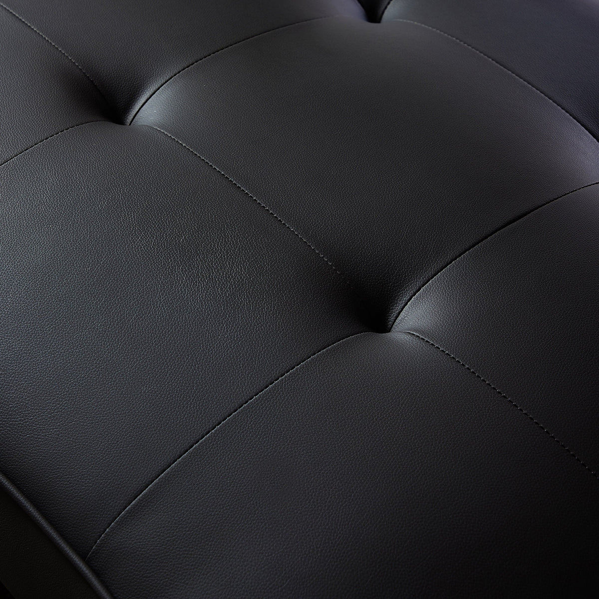Black Pu Futon Sofa Bed S522