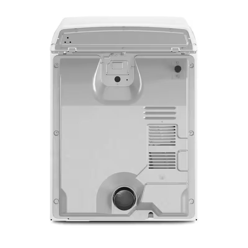 White 7 cu. ft. Electric Top Load Dryer with Steam U674354
