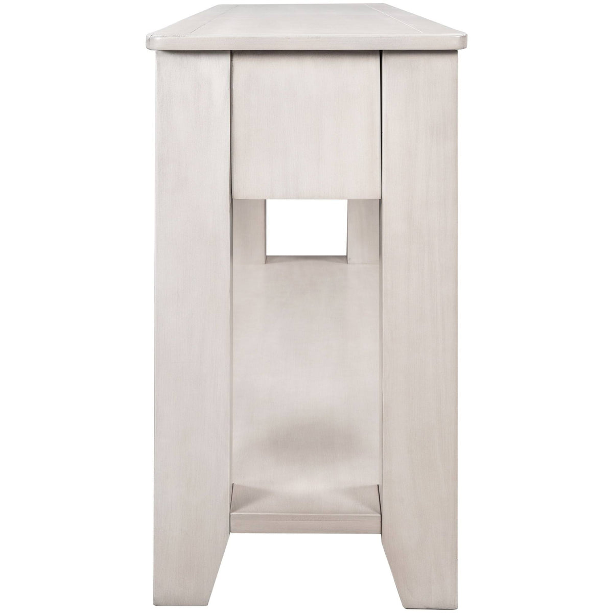 White 3 Drawer Console Table with Shelf Y907182