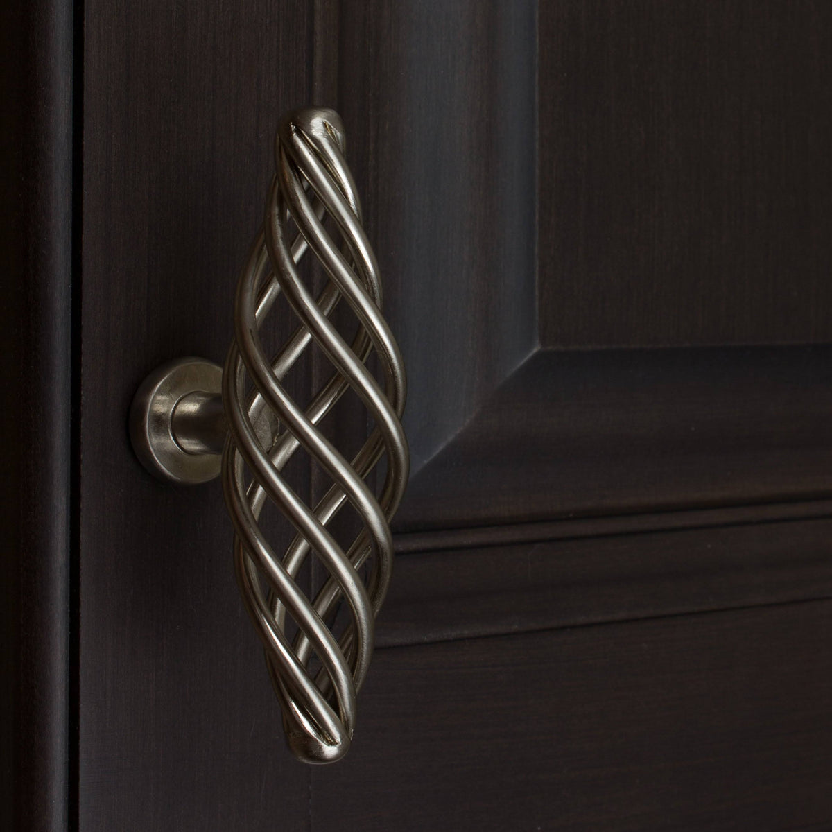 Satin Nickel Oversized Birdcage Cabinet T-Knobs Pack of 25 T715817