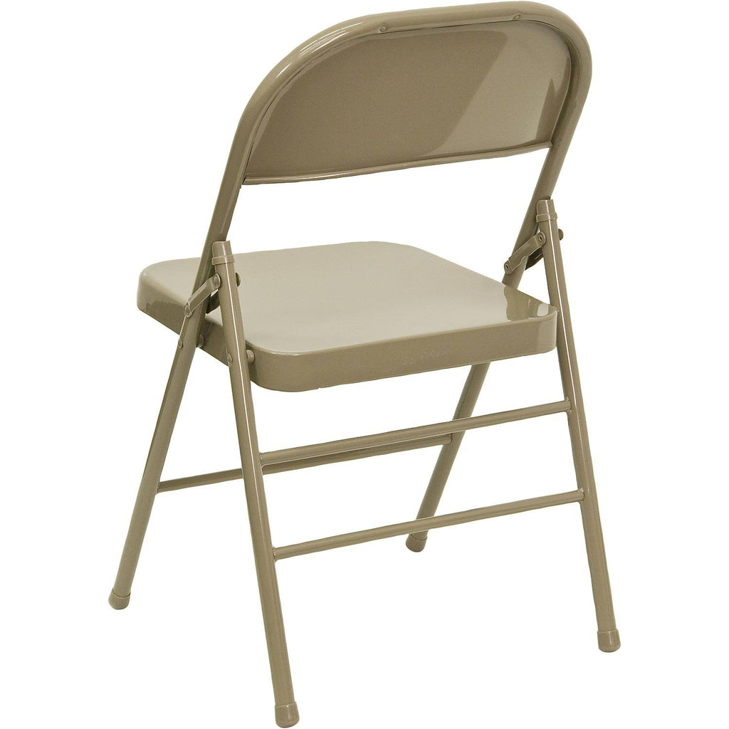 Beige Metal Folding Chairs R431
