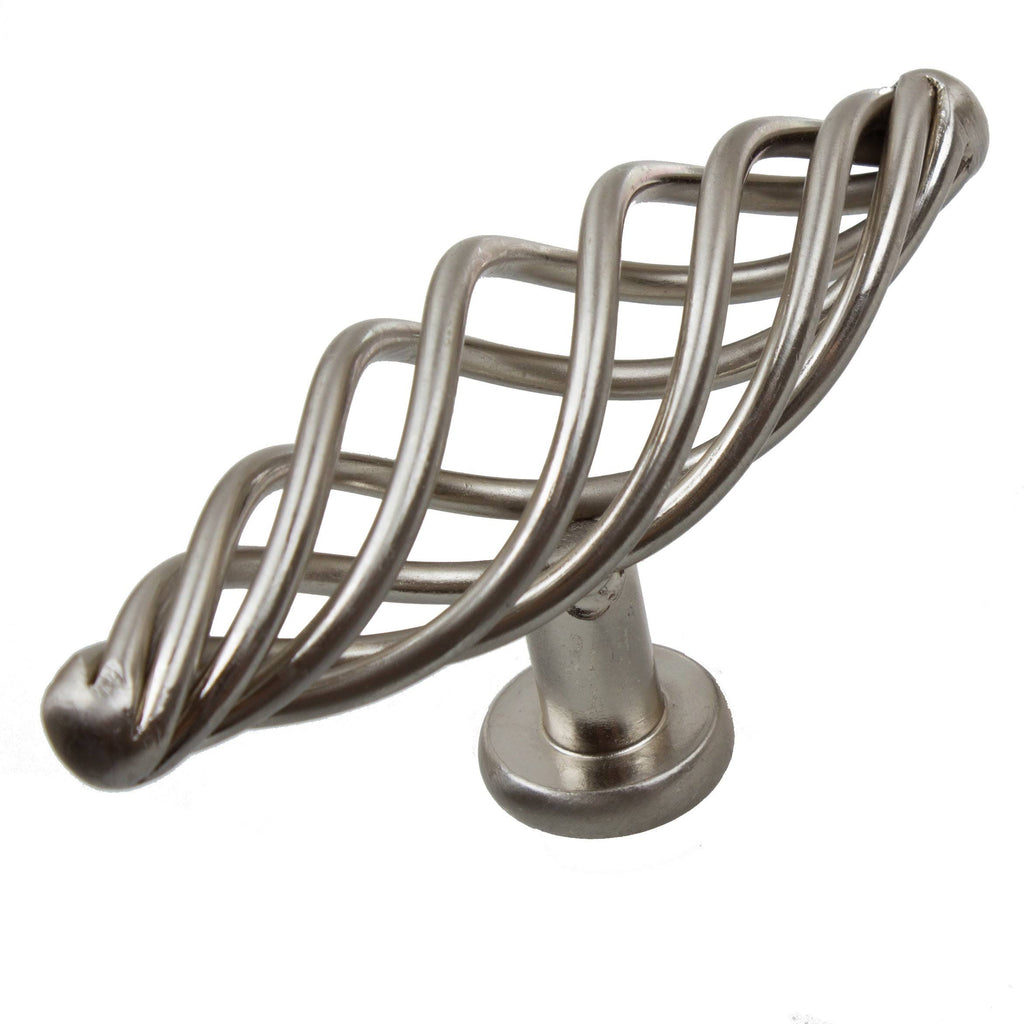 Satin Nickel Oversized Birdcage Cabinet T-Knobs Pack of 25 T715817