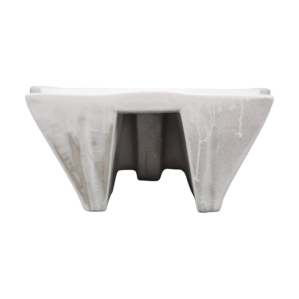 17x22 Round White Bathroom Sink with Overflow C9828