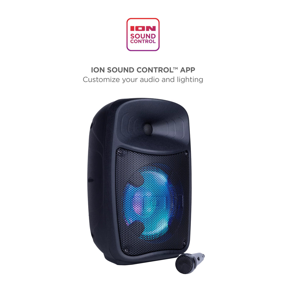 High-power Bluetooth-enabled speaker system with lights T95216