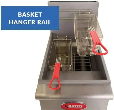 Commercial Gas Floor Fryer 40 lb. Capacity Natural Gas M496