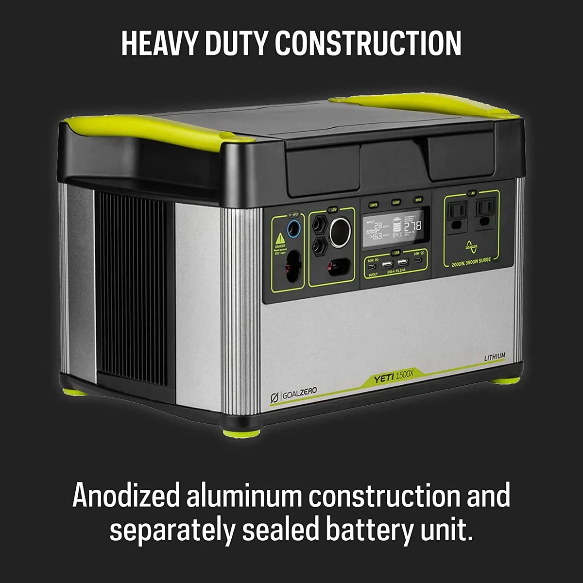 Portable Power Station 1516Wh Lithium Battery Generator 2000 Watt C775326