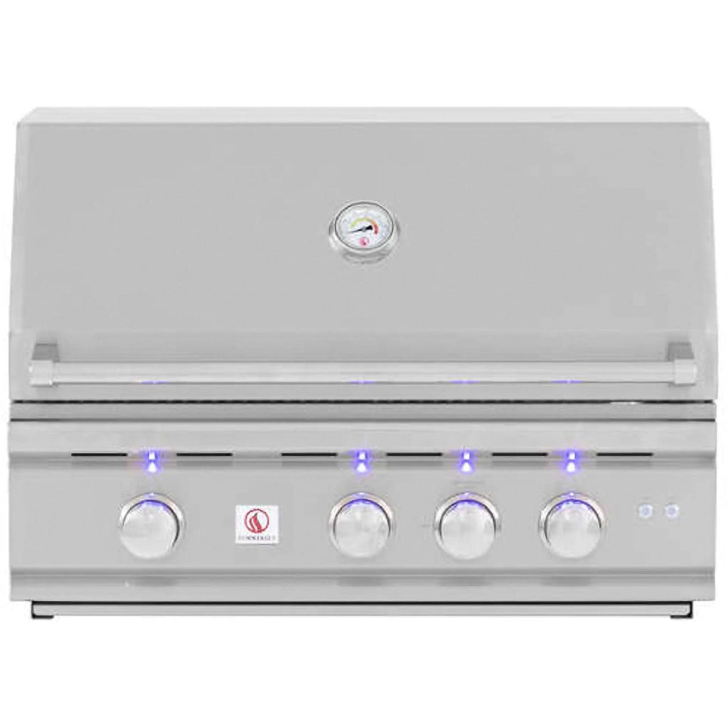 32-Inch 3-Burner Built-In Natural Gas Grill With Rotisserie P578270