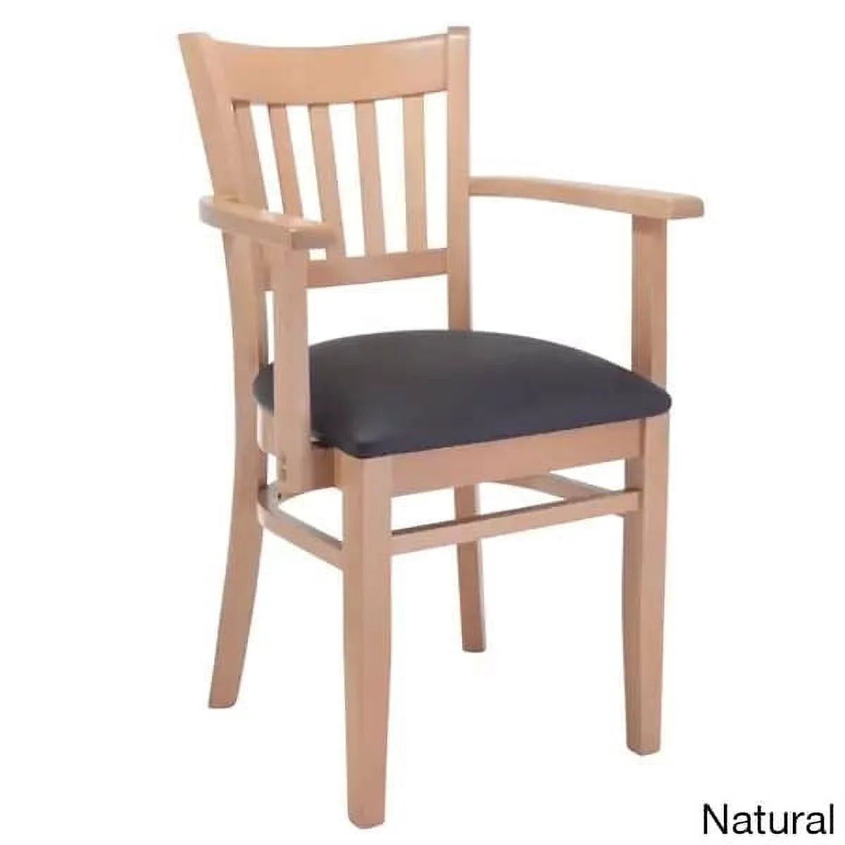 Natural and Black Beechwood Dining Arm Chair J358