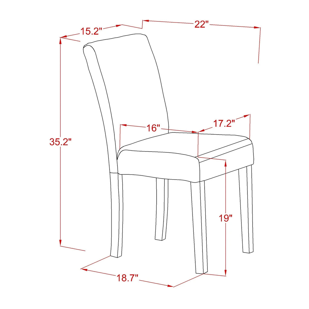5 Piece Wood Dining Set F74837