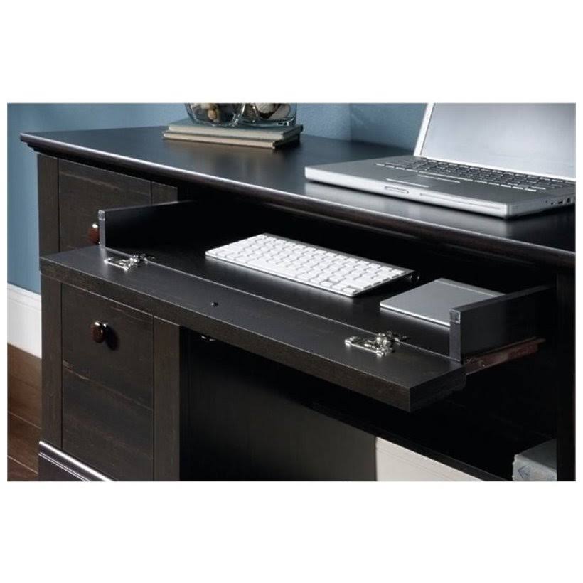 Antique Black Computer Desk R28556